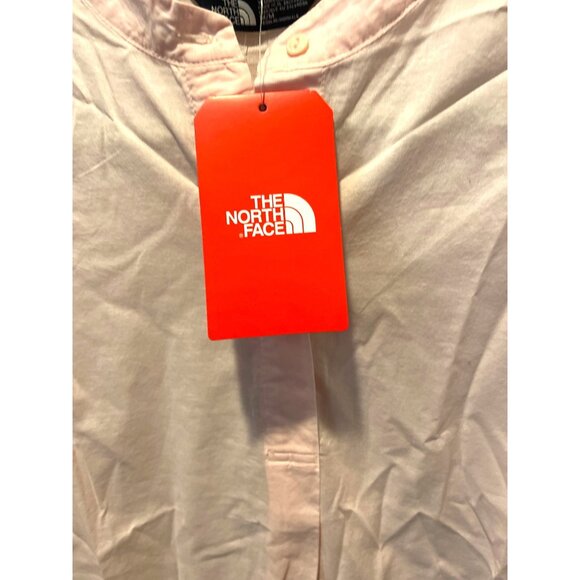 The North Face Desercana Top Lightweight Cotton Blouse Button Pink Salt Size M - Picture 6 of 14
